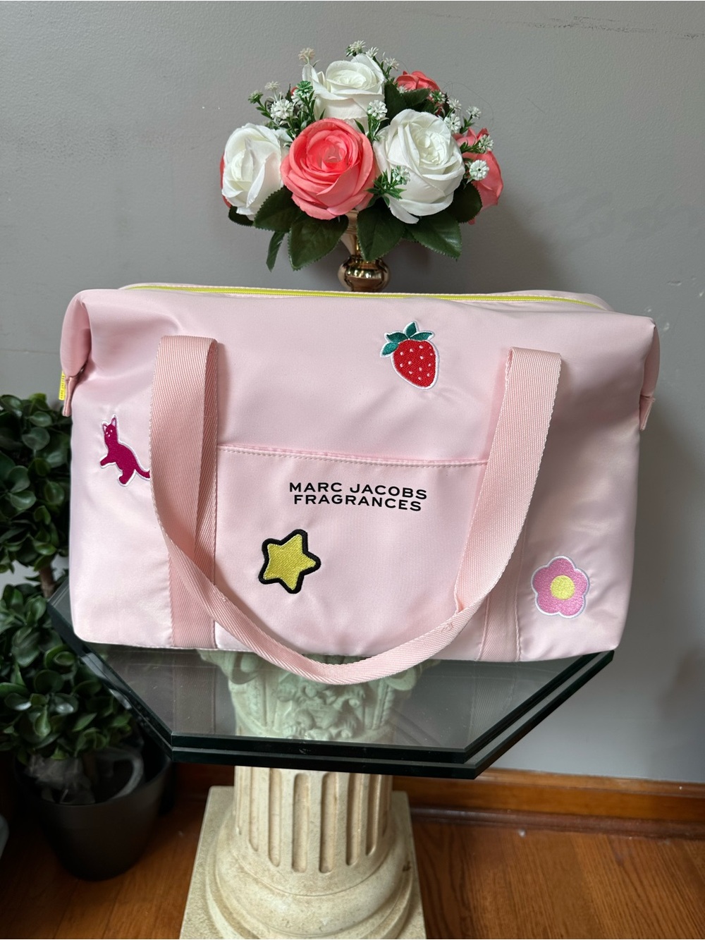 Marc Jacobs Pink Patchwork Weekender Tote - Picture 2 of 8